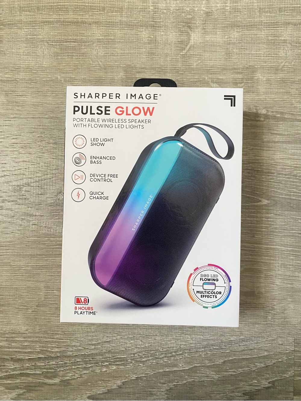 Sharper Image Pulse Glow Portable Wireless Speaker